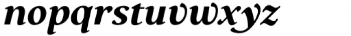 Budinger Oldstyle Bold Italic Font LOWERCASE