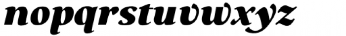 Budinger Oldstyle Heavy Italic Font LOWERCASE