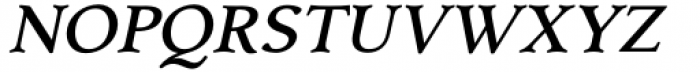 Budinger Oldstyle Medium Italic Font UPPERCASE