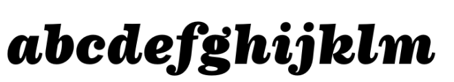 Buena Black Italic Font LOWERCASE