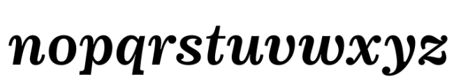 Buena Semi-Bold Italic Font LOWERCASE