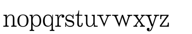 Buena Thin Font LOWERCASE