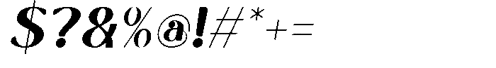 Bufagis Italic Font OTHER CHARS