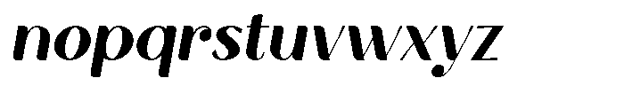 Bufagis Italic Font LOWERCASE