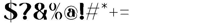 Bufagis Regular Font OTHER CHARS