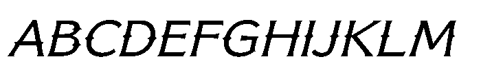 Bufalo Chotten  Italic Italic Font UPPERCASE