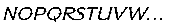 Bufalo Chotten  Italic Italic Font UPPERCASE