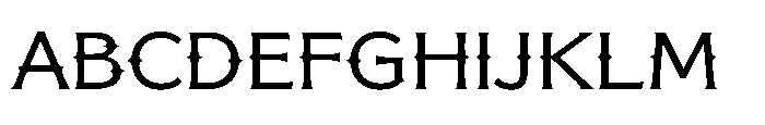 Bufalo Chotten  Regular Font UPPERCASE