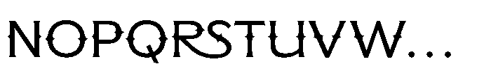 Bufalo Chotten  Regular Font UPPERCASE