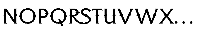 Bufalo Chotten  Regular Font LOWERCASE