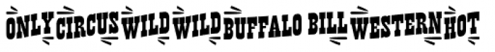 Buffalo Western Catchwords Font UPPERCASE