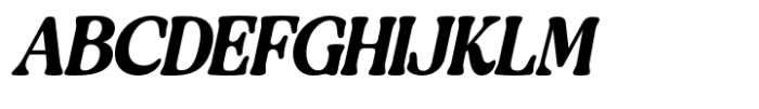 Buffy Retro Serif Light Italic Font UPPERCASE