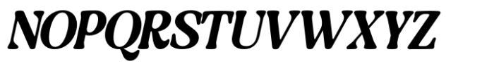 Buffy Retro Serif Light Italic Font UPPERCASE