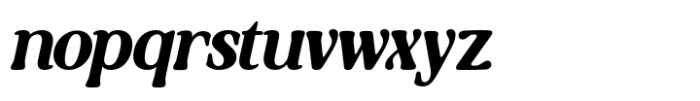 Buffy Retro Serif Light Italic Font LOWERCASE