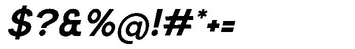Bufter Italic Font OTHER CHARS