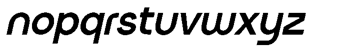 Bufter Italic Font LOWERCASE