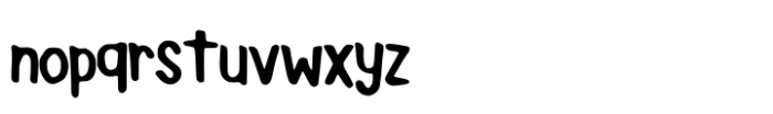 Buggy Marker Font LOWERCASE