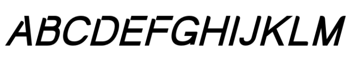 Bughari Black Slant Font UPPERCASE