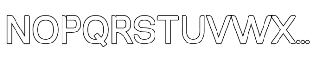 Bughari Outline Font UPPERCASE