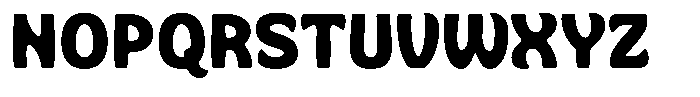 Bukbon Regular Font UPPERCASE
