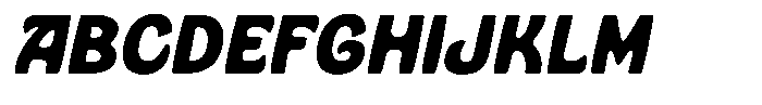 Bukbon Slant Font UPPERCASE