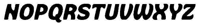 Bukbon Slant Font UPPERCASE