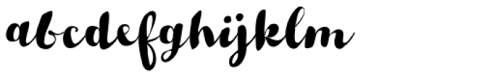 Buket Script Font LOWERCASE