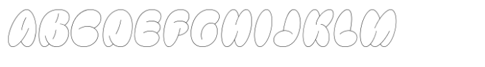 Bulbis Outline Font UPPERCASE