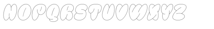 Bulbis Outline Font UPPERCASE
