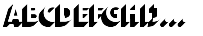 Bulblamp 1-Shadow Left Font UPPERCASE