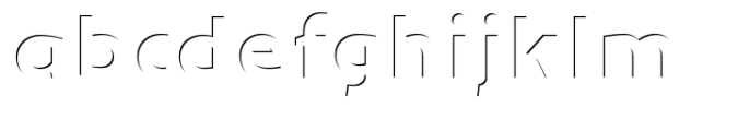 Bulblamp 3-Border Right Font LOWERCASE