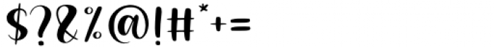 Bulgaria Script Regular Font OTHER CHARS