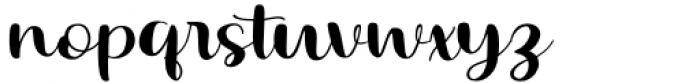 Bulgaria Script Regular Font LOWERCASE