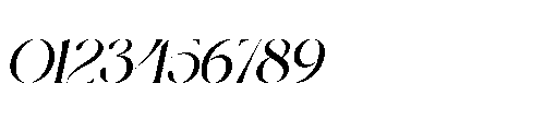 Bulgash Oblique Font OTHER CHARS