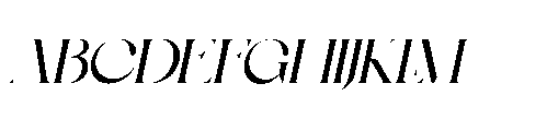 Bulgash Oblique Font UPPERCASE