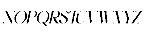 Bulgash Oblique Font UPPERCASE