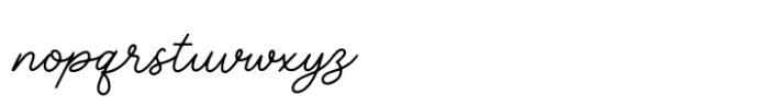 Bulgatone Script Font LOWERCASE