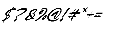 Bulgeto Eastern Italic Font OTHER CHARS