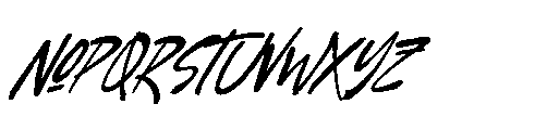 Bulgeto Eastern Italic Font LOWERCASE