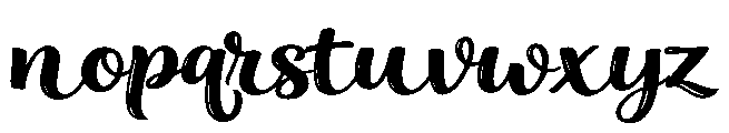 Buliga Script Font LOWERCASE