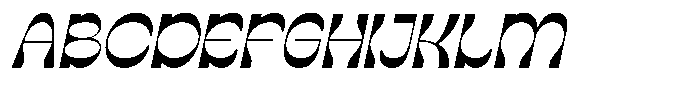 Bulkside Italic Font UPPERCASE