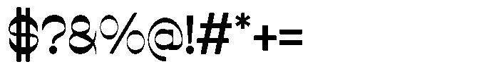 Bulkside Regular Font OTHER CHARS