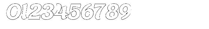 Bulky Bold Outline Font OTHER CHARS
