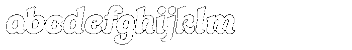 Bulky Bold Outline FONT