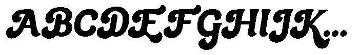 Bulky Bold Font UPPERCASE