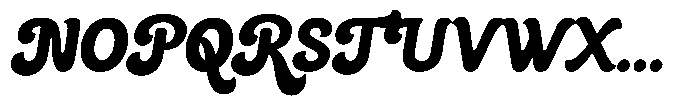 Bulky Bold Font UPPERCASE