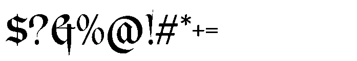 Bulldach Lettra Regular Font OTHER CHARS