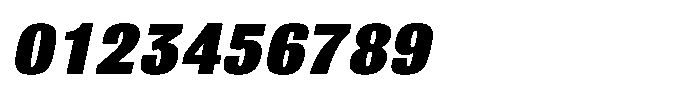 Bulldog Pro Italic Black Font OTHER CHARS