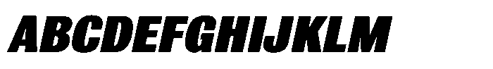Bulldog Pro Italic Black Font UPPERCASE