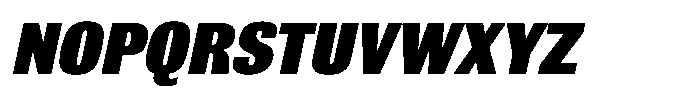 Bulldog Pro Italic Black Font UPPERCASE